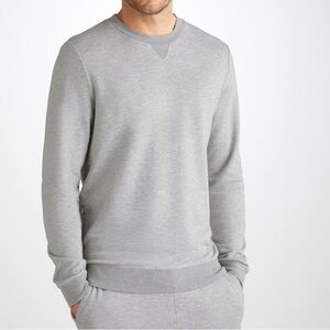 IDEOLOGY Gray V-Insert Pullover Crewneck Sweatshirt Size L